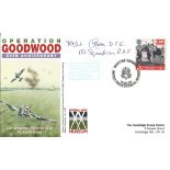 D Day Flt Lt. Kenneth F. Gear DFC No. 181 Typhoon Sqn, Normandy 1944 signed Operation Goodwood