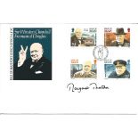 Margaret Thatcher signed Isle of Man Post Office Official FDC commemorating Sir Winston Churchill