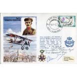 GREAT WAR PILOT Historic Aviators cover signed by 1st Lt Louis Carruthers who received his Reserve
