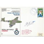 C R Riley pilot who flew cover signed Variety cover Commemorating the Opening of the Royal Air Force