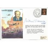 Arthur T Harris signed own commemorative Historical Aviators cover RAFM HA4. 9p QEII stamp. 60th