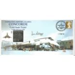 Concorde Captain Brian Titchener signed Specially designed commemorative cover recalling Concorde