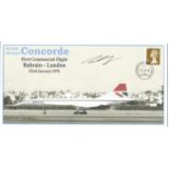 Concorde Captain C. Morley signed Specially designed commemorative cover celebrating Concorde s