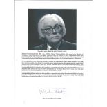 Michael Foot FRSL signature piece MP and Labour Party politician, journalist and writer. Served as
