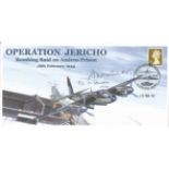 Sqn Ldr. Arthur E. C. Wheeler DFC Mosquito pilot, No. 21 Sqn, Operation Jericho 1944 signed