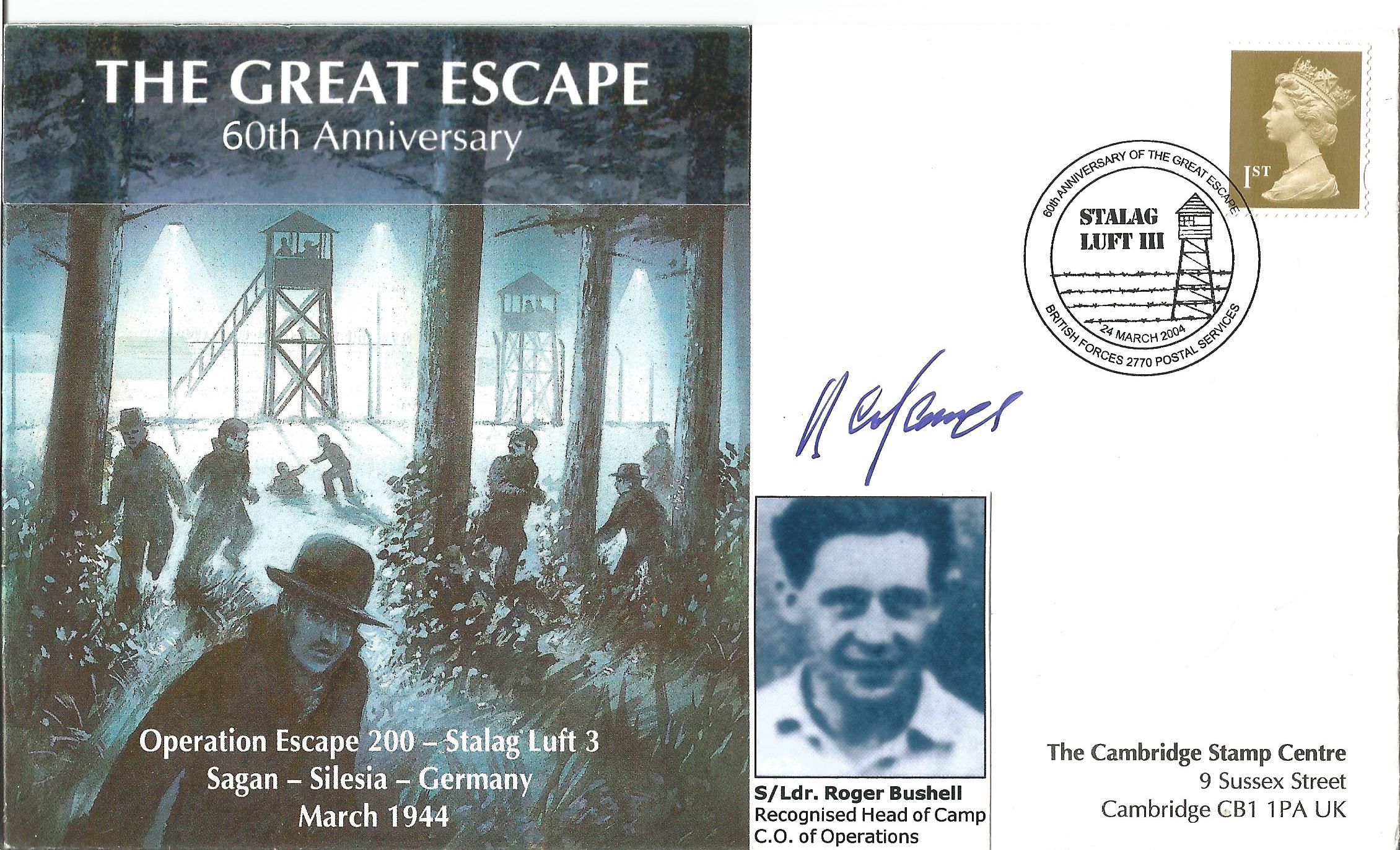 Sqn Ldr. Bertram Jimmy James MC, MID PoW Stalag Luft III signed The Great Escape 50th Anniversary,