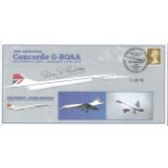 Concorde Captain Peter Baker signed 30th Anniversary commemorative cover celebrating the Delivery