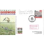 D Day Flt Lt. Denning E. Waller No s 557, 667, 440 Sqn s Typhoons, 1944 signed Operation Goodwood