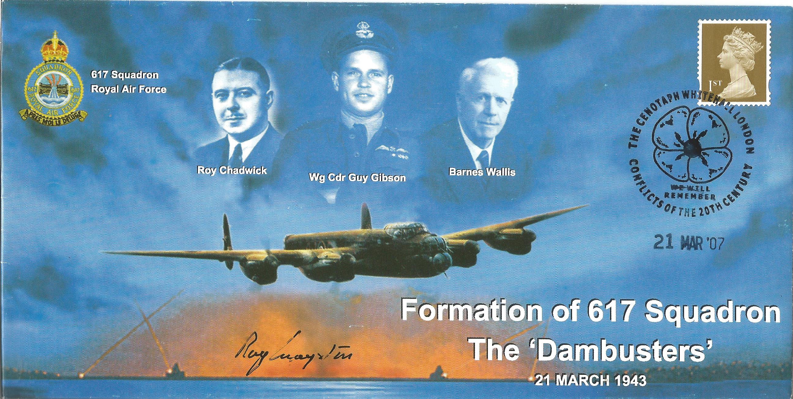 Dambusters Fl Off. Raymond Grayston signed Formation of 617 Squadron The Dambusters, 21st March