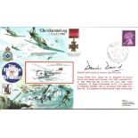 Grp Capt Dennis David DFC AFC WW2 BOB pilot signed 1990, 50th ann Battle of Britain RAFA series