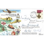 Six Victoria Cross winners signed RAF Rescue Services cover. Signed by Eric Wilson VC, , Ian