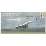 Concorde Captain A. Baillie signed Specially designed commemorative cover celebrating Concorde s