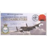 Dambusters Sqn Ldr. George Johnnie Johnson DFM Bomb Aimer, Dams Raid 1943 signed Cover commemorating