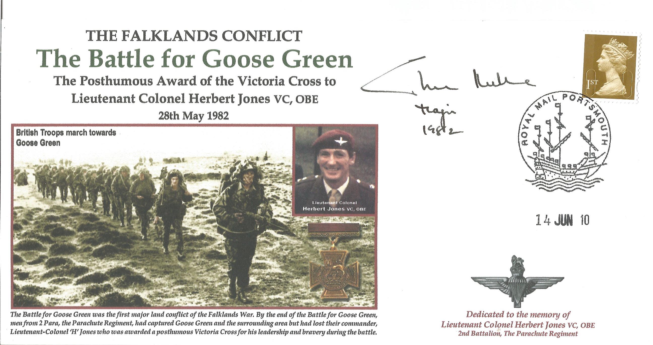 Falklands War Lt. Col. Christopher P. B. Keeble DSO 2nd. Bn. The Parachute Regt. Battle of Goose