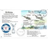 Wg Cdr Beresford OC Queens Flight signed 1991 St Kitts 50th ann Battle of Britain FDC with