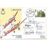 5 signed Sussex Air Pageant Goodwood, The Bulldogs cover. Signatures include Group Captain P C