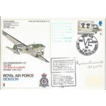 SOE Colonel Maurice Buckmaster S. O. E. Leader of French Section signed RAF Museum Cover SC32.