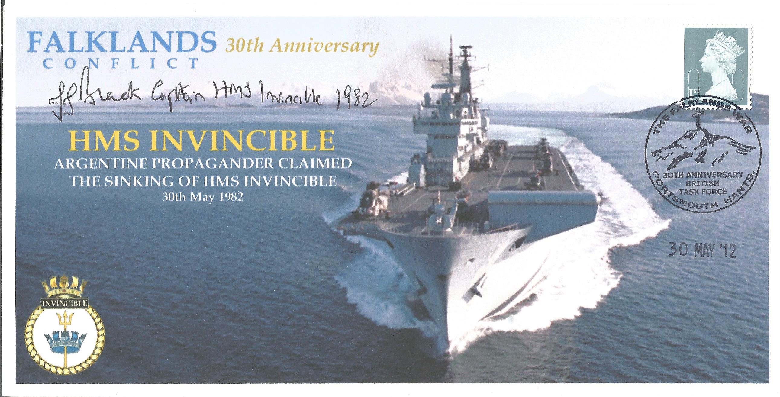 Falklands War Admiral Sir Jeremy Black GBE, KCB, DSO Commanded HMS Invincible in the Falklands