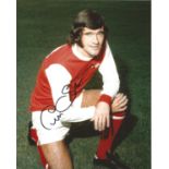 Peter Storey signed 10x8 colour photo pictured in Arsenal kit. Good Condition. All signed pieces