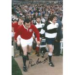 Autographed PHIL BENNETT photo, a superb image depicting the British & Irish Lions captain and his