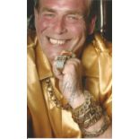Bobby George signed 8x6 colour photo. Good Condition. All signed pieces come with a Certificate of
