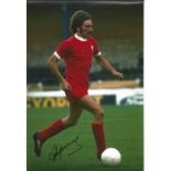 Steve Heighway signed 12x8 colour photo pictured in action for Liverpool. Good Condition. All signed