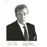 Peter Cook signed 8x6 b/w photo. Dedicated. Good Condition. All signed pieces come with a