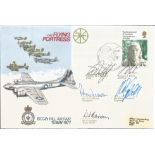 Biggin Hill Air Fair, The Flying Fortress cover signed by Captain D J Bullock, Captain E White, Mr P
