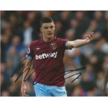 Declan Rice Signed West Ham United 8x10 Photo. Good Condition. All signed pieces come with a