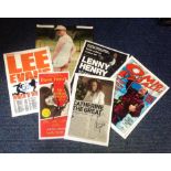 Comedy signed collection. 7 items mainly flyers. Signatures include Ricky Gervais, Lenny Henry,
