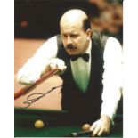 Willie Thorne signed 10x8 colour photo. Good Condition. All signed pieces come with a Certificate of