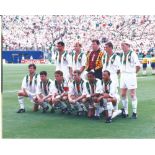 Steve Staunton, Paul Mcgrath and Andy Townsend signed 10x8 colour Republic of Ireland 1994 World cup