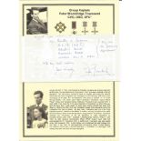 Group Captain Peter Wooldridge Townsend, CVO, DSO, DFC*, handwritten letter. WW2 RAF Battle of