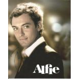 Jude Law Actor Signed Alfie 8x10 Photo. Good Condition. All signed pieces come with a Certificate of