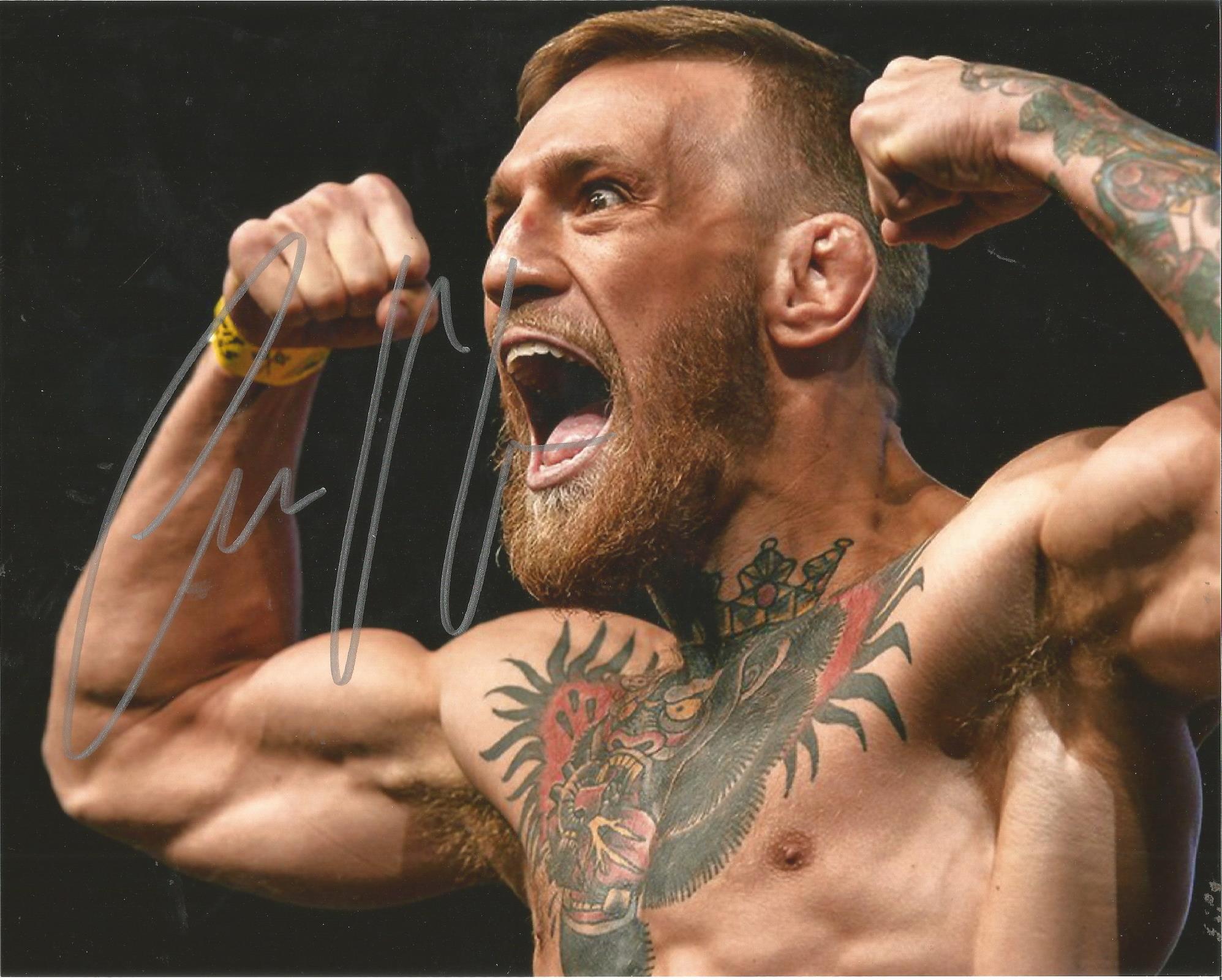 Conor Mcgregor Ufc Fighter. Lovely authentic signed photo of Irish UFC fighter. Photo measures 10