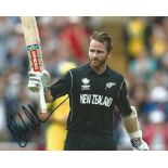 Kane Williamson New Zealand Cricket Signed 8x10 Photo. Good Condition. All signed pieces come with a