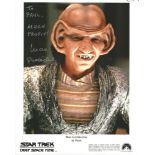 Max Grodenchik signed 10x8 colour photo as Rom in Star Trek. Good Condition. All signed pieces