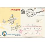 RAFA Air Display Woodford, The Vintage Pair cover signed by Air Commodore John De M Severne, Wg