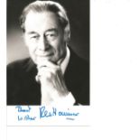 Rex Harrison signed 6x4 b/w photo. Good Condition. All signed pieces come with a Certificate of