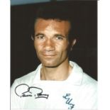 Paul Reaney signed 10x8 colour photo pictured in Leeds United kit. Good Condition. All signed pieces