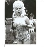 Barbara Windsor Actress Signed Carry On 5x7 Photo. Good Condition. All signed pieces come with a