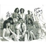 Femi Gardner and Karen Seeburg signed 10x8 black and white photo. Good Condition. All signed
