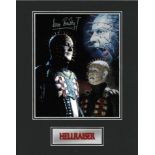 Doug Bradley Hellraiser hand signed 14x11 Display. On offer is a beautiful hand signed mounted