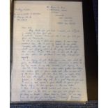 D Day veterans WW2 collection of 6 signed letters, cards, photo from BOB Historian Ted Sergison