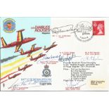 Battle of Britain Open Day RAF Finningley, Les Diables Rouges cover signed by Cdt L Leo