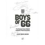 Geoff Hurst, Martin Peters and Bobby Charlton signed Boys of 66 the unseen story behind England's
