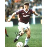 Mark Ward signed 10x8 colour photo pictured in action for West Ham Utd. Good Condition. All signed