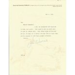 D Day Jim Wallwork signed 1998 typed signed letter. From Battle of Britain Historian Ted Sergison