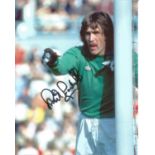 Phil Parkes signed 10x8 colour photo picture in action for West Ham United. Good Condition. All