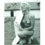 Vera Day blonde bombshell hand signed 10x8 photo. This beautiful hand signed photo depicts Vera Day,